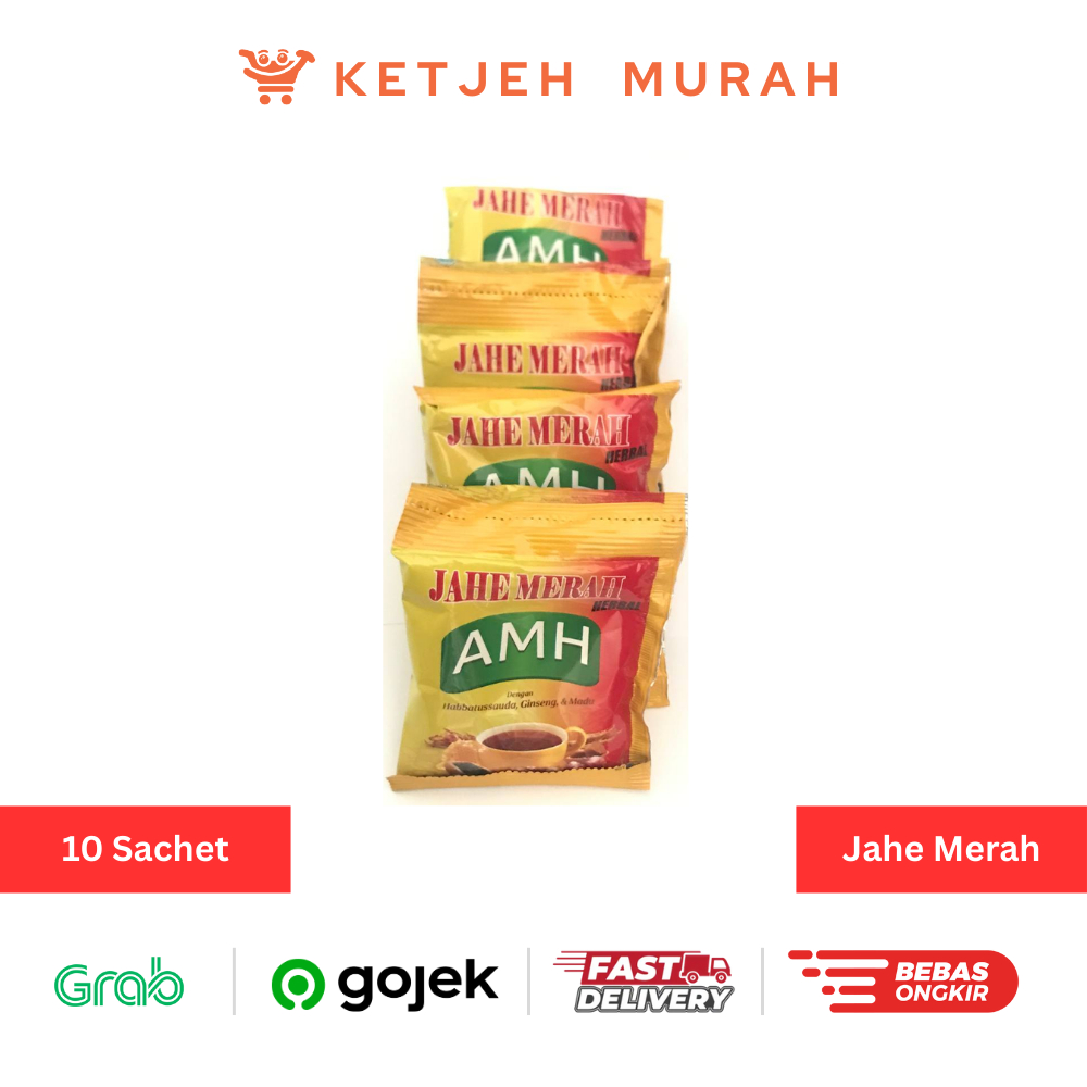 

Jahe Merah Herbal Super AMH 1 Renteng isi 10 Sachet