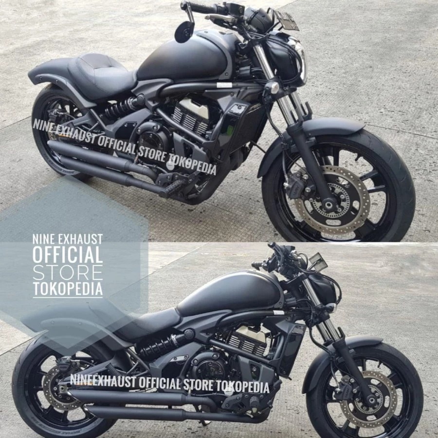 knalpot kawasaki vulcan 650 s custom trudual pnp