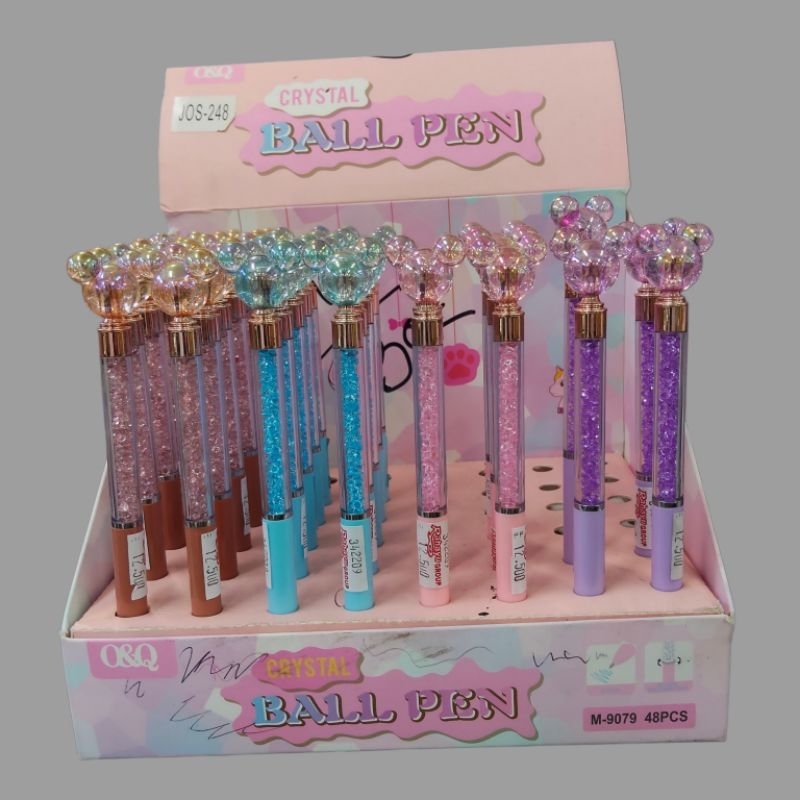 

Pulpen Gel Karakter gliter air Cristal| Pena Gel gliter cantik | Alat Tulis Karakter