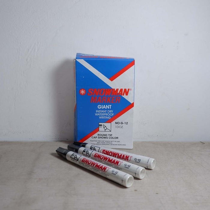 

Nerrd Spidol Permanen Hitam Murah Snowman Marker