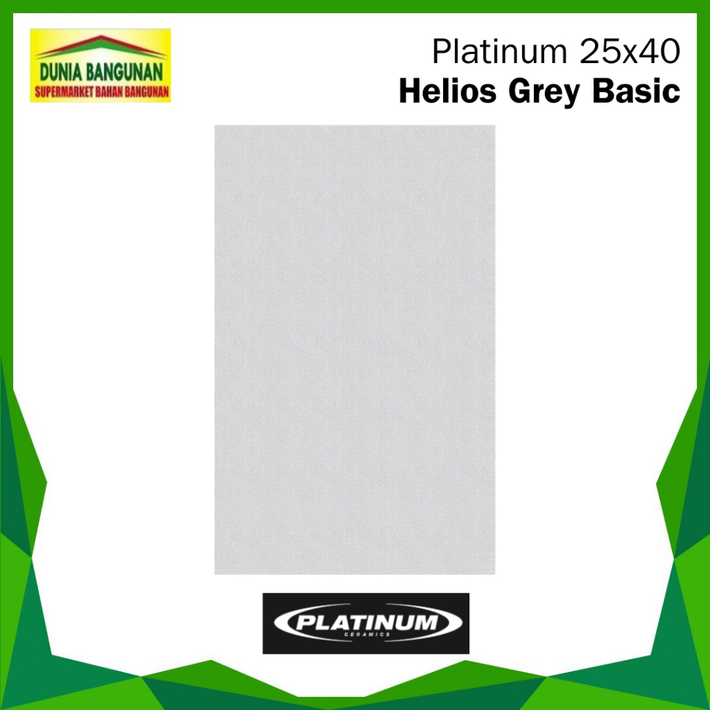Keramik 25x40 Platinum Helios Grey Basic Keramik Dinding/ Keramik Abu Bertekstur