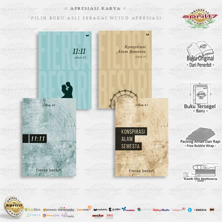 Buku Karya Fiersa Besari KONSPIRASI ALAM SEMESTA / 11 : 11 - Penerbit: mediakita