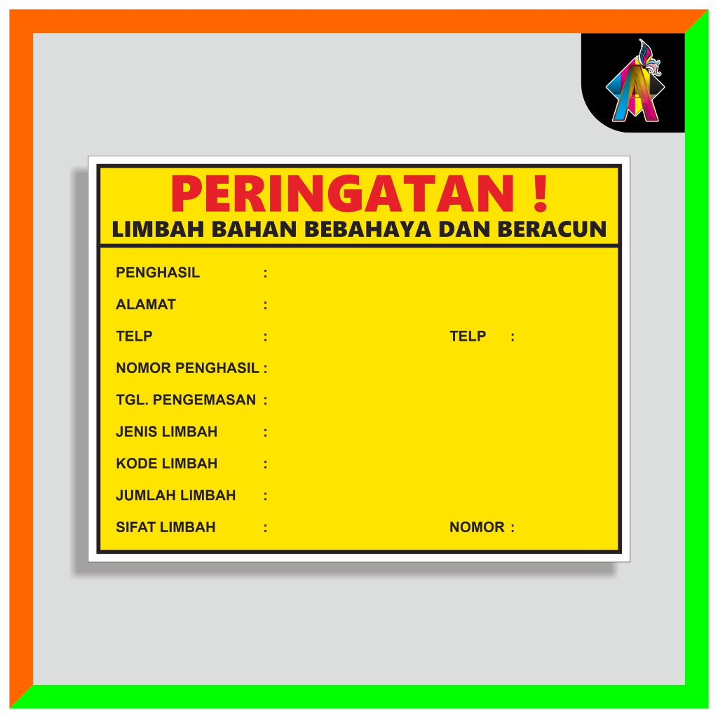 

STIKER LIMBAH B3 - BISA CUSTOM