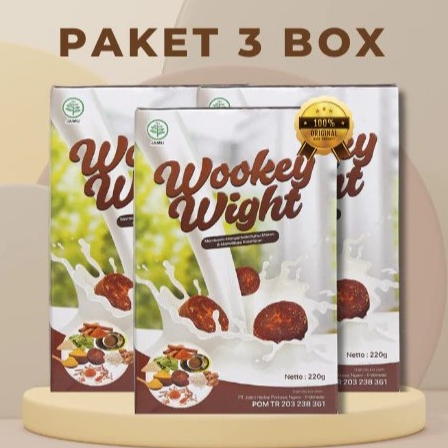 

3 BOX TERMURAH!!! Wookey Weight - Susu Penambah Berat Badan Paket 3pcs Paket Sehat