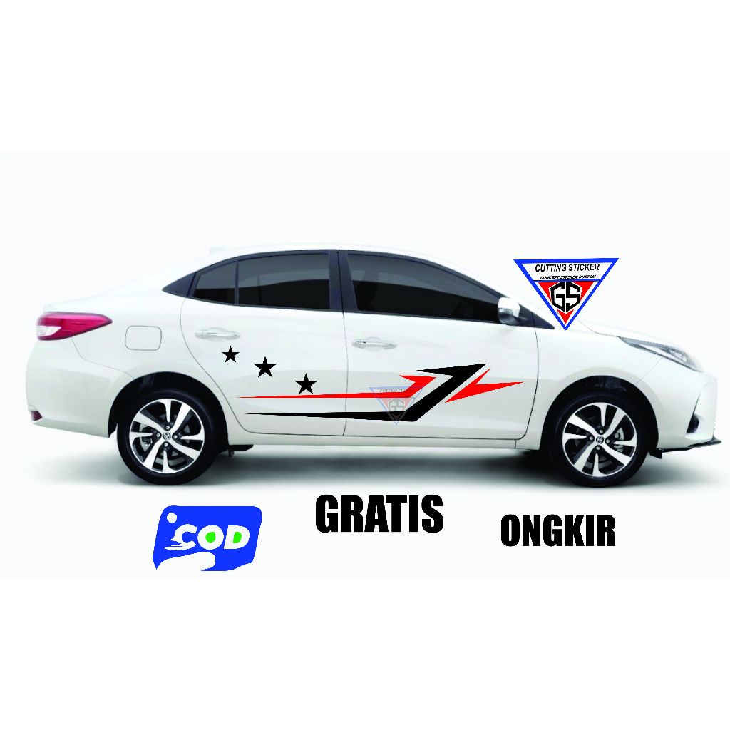 STICKER MOBIL SEDAN CIVIC STICKER LES STRIPING MOBIL SEDAN