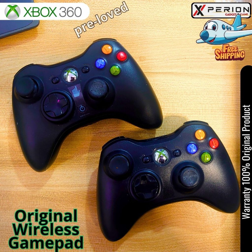 Original Xbox 360 Wireless controller gamepad second bekas mulus