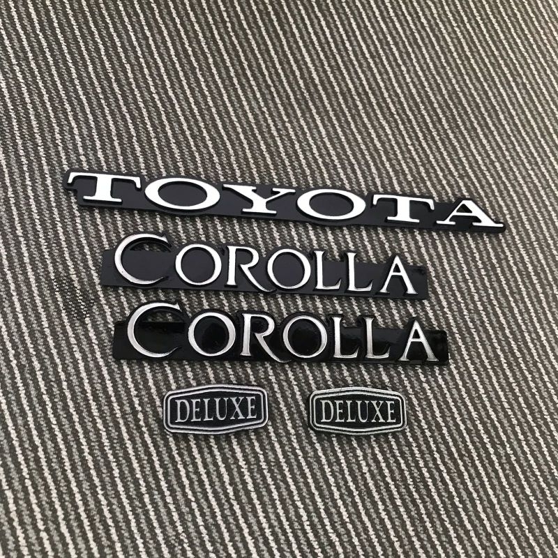 EMBLEM SET COROLLA KE30 HAND MADE