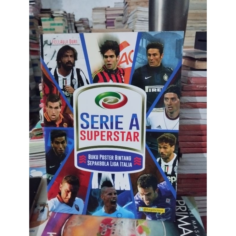 Buku Poster Bintang Sepakbola Liga Italia Serie A Superstar