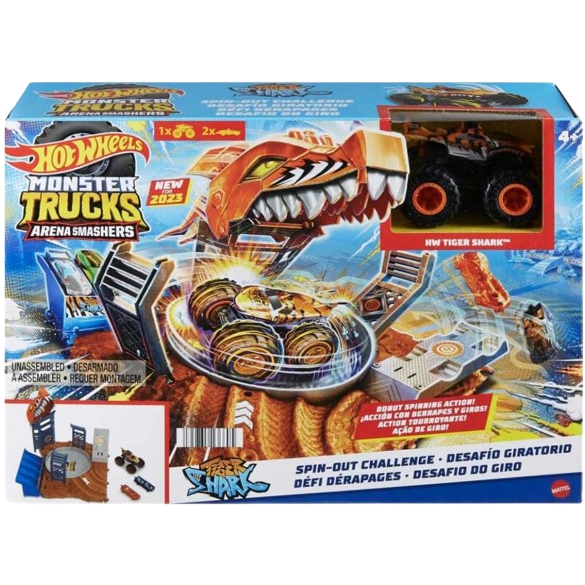 Hot Wheels Hotwheels Monster Trucks Arena Smashers Spin Out Challenge