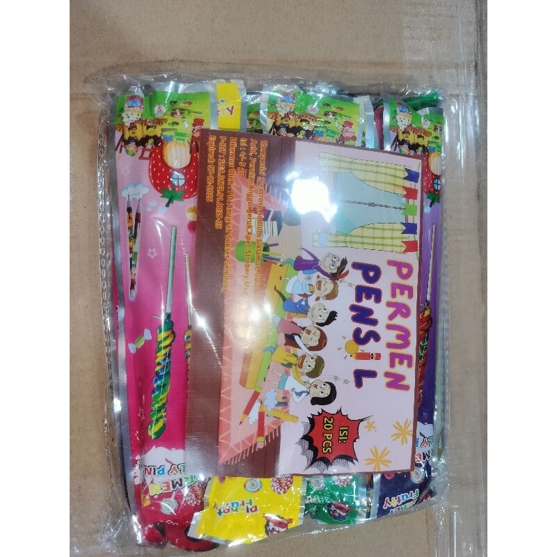 

20 PCS PERMEN PENSIL