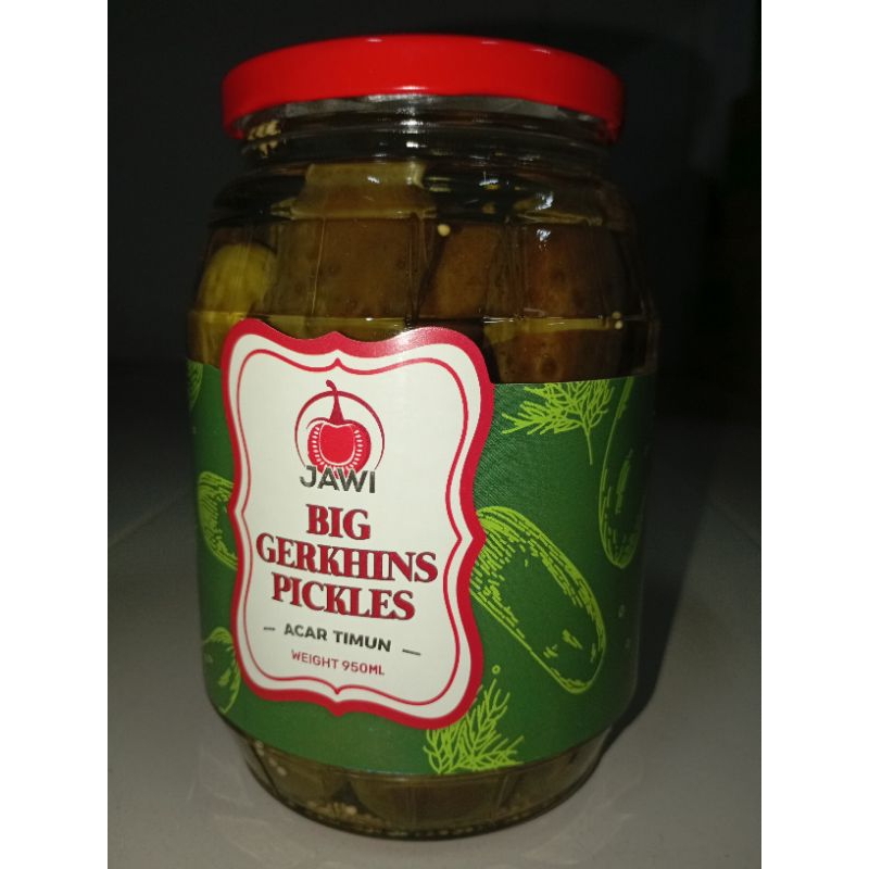 

JAWI BIG GHERKHINS PICKLES 950 ML JAR
