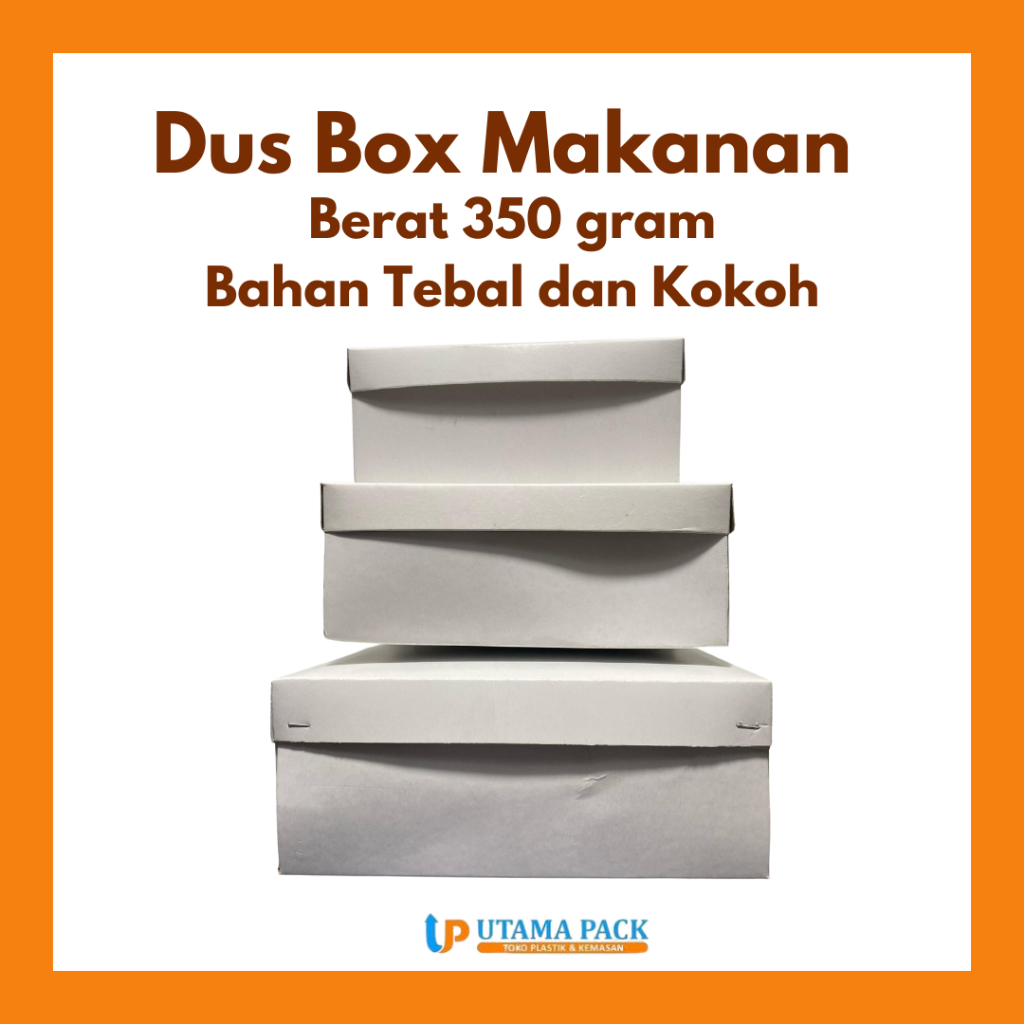 

Dus Makanan Box Makanan 350 Gram Bahan Tebal dan Kokoh Kualitas Premium