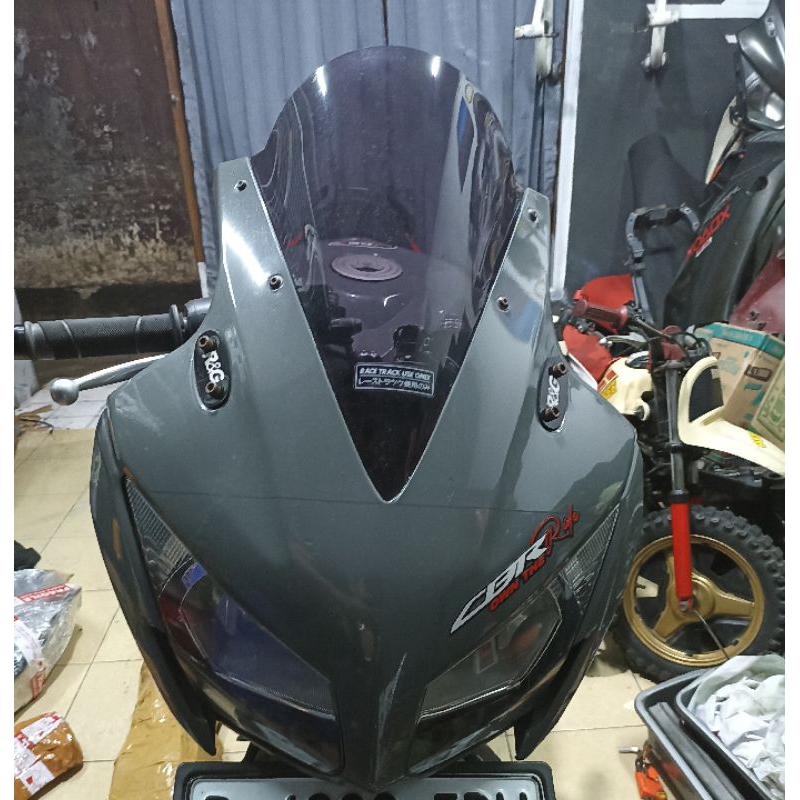 kepala set tanduk rusa, reflektor, tameng visor bodi cbr k45a lokal original no minus