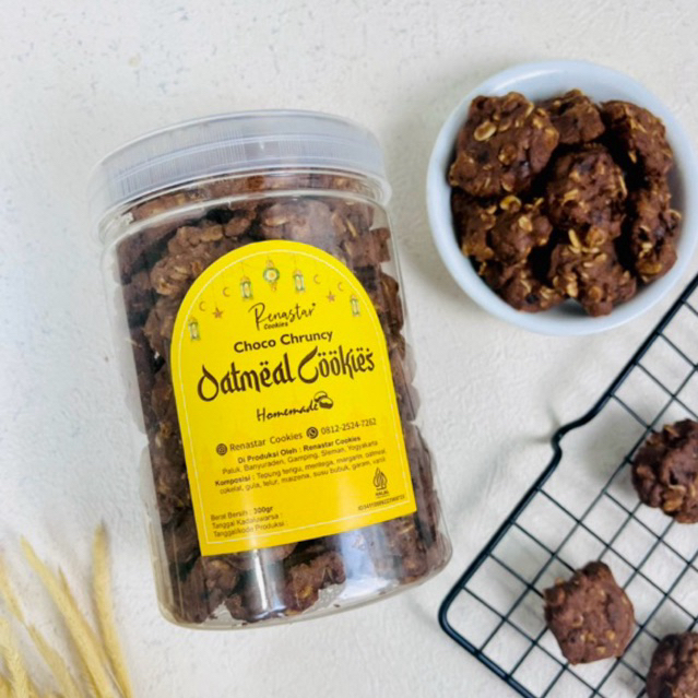 

Oatmeal Cookies - Kue Kering Oatmeal Chocochips Enak Renyah Nyoklat