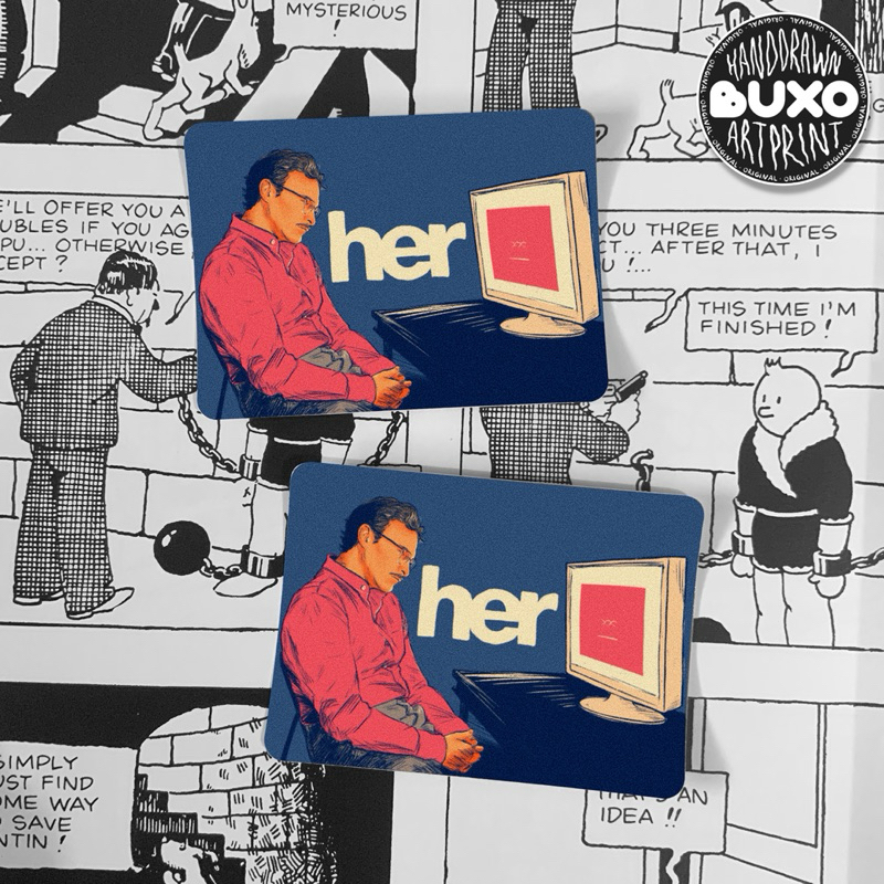

buxo - HER vinyl sticker / sticker film movie series lucu stiker laptop tumbler