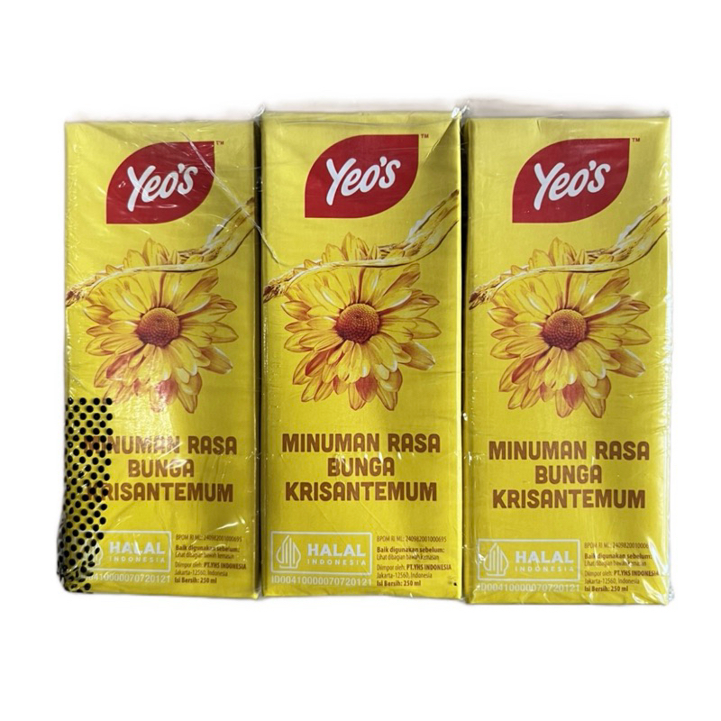 

MINUMAN YEOS TEH BUNGA [1 KOTAK @250ML] | YEOS CRYSANTHEMUM TEA MADE IN MALAYSIA | YEOS TEH BUNGA | YEOS TEH KOTAK |YEO’S MALAYSIA