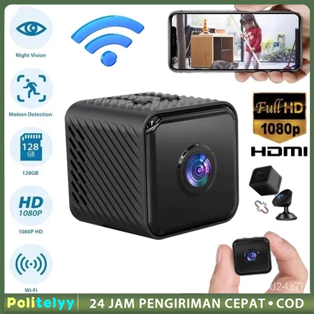 Kamera Mini CCTV 1080P Wifi Camera Mini Spy Cam Tersembunyi Kamera Pengintai Mini CCTV Baterai COD