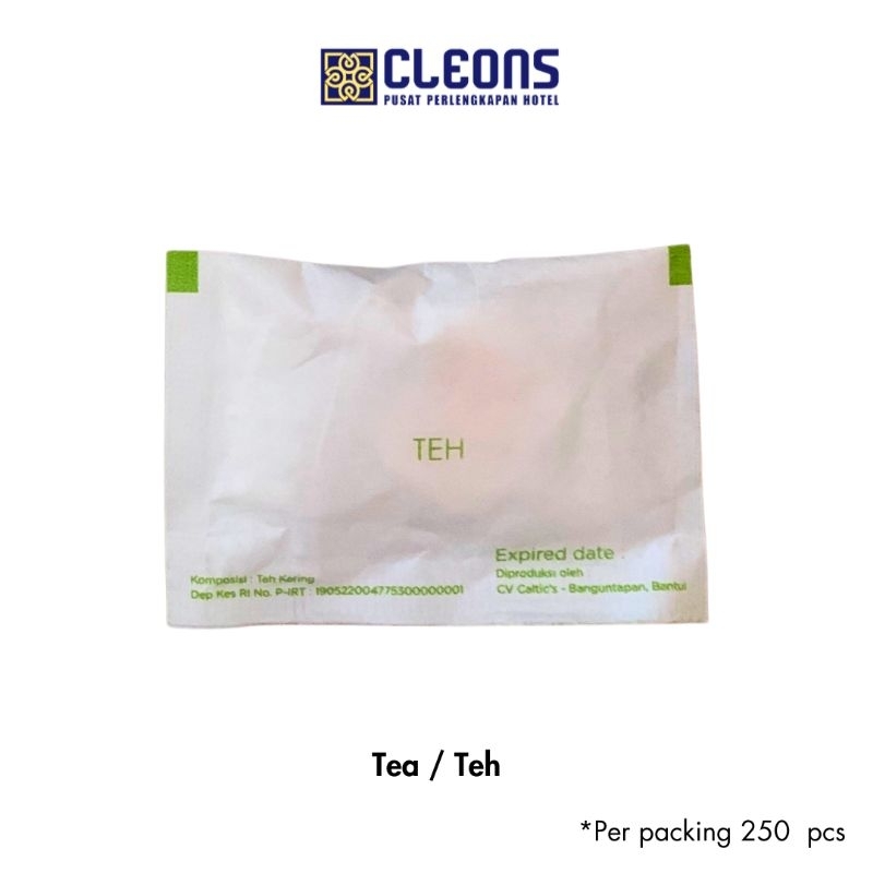 

[CLEONS] TEH CELUP /SACHET TEA/ TEA HOTEL/ TEA CAFE RESTO 250 pcs