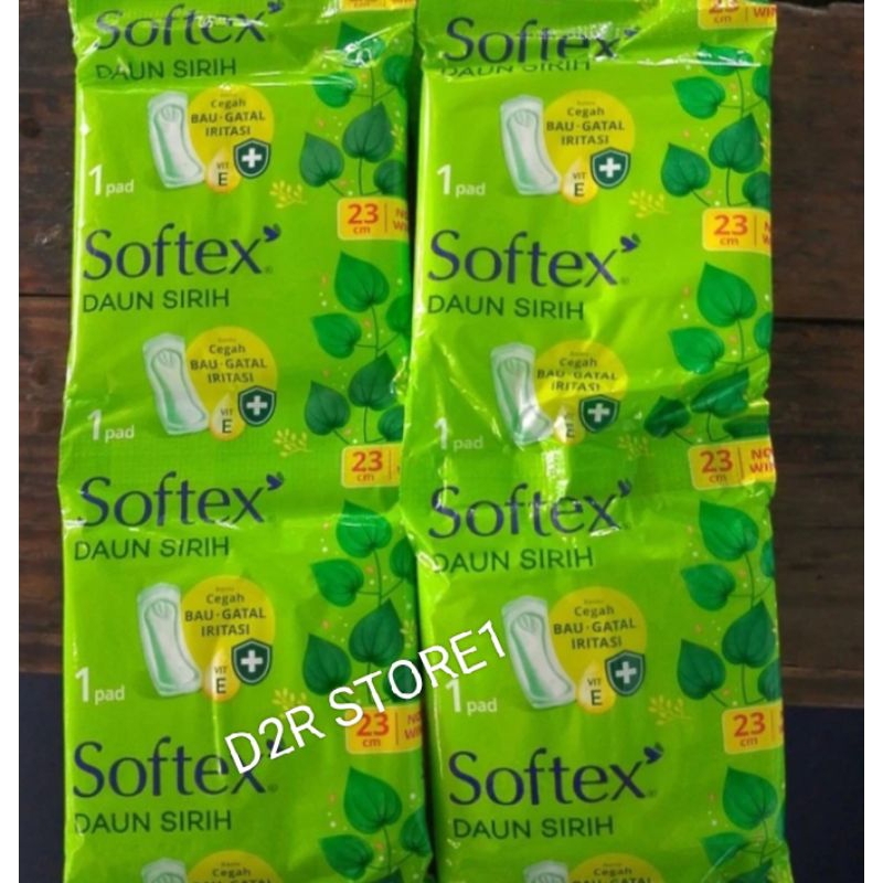 softex daun sirih 23 cm isi 1 kemasan isi 10 pcs