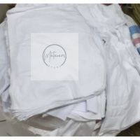 Kain Majun Putih Polos 1 KG  Kain Lap  Perca Putih  Kain Majun 1 Kg