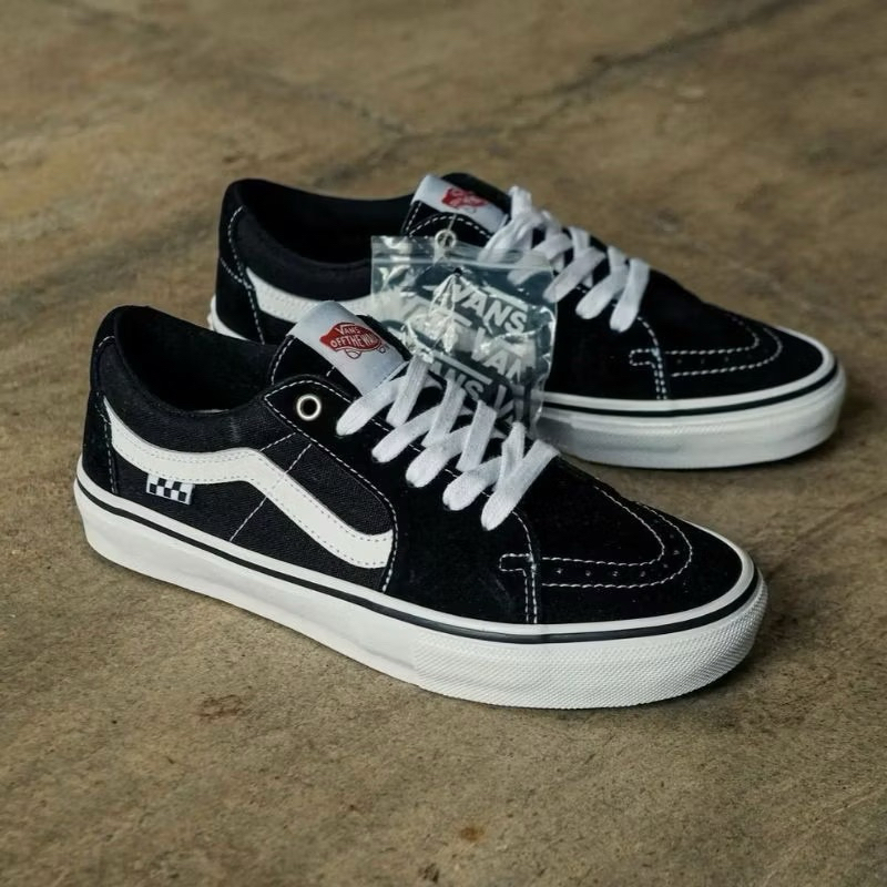 Vans Skate Sk8 Low Shoe Black/White Original100%