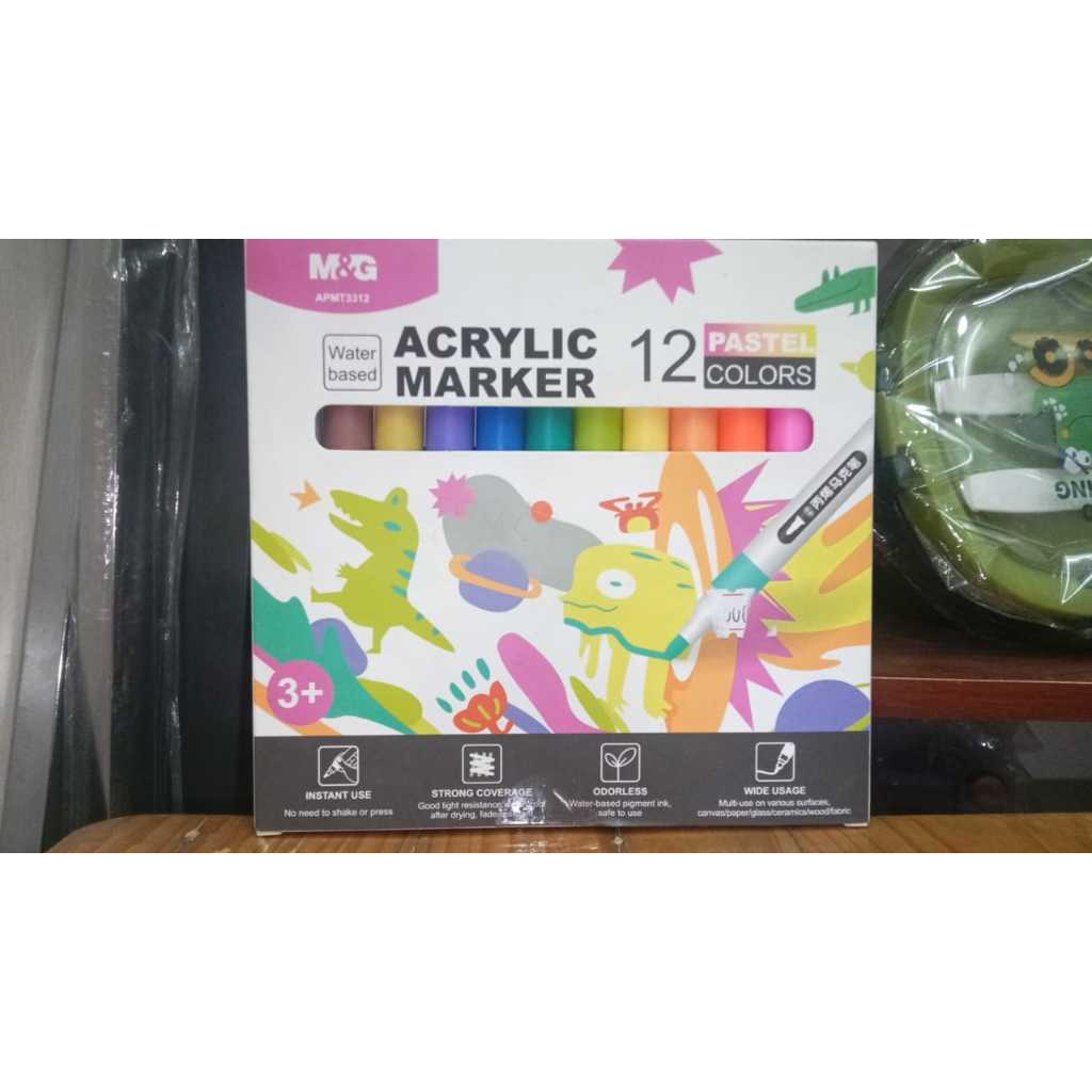 

M&G Acrylic Marker 12 Pastel Color