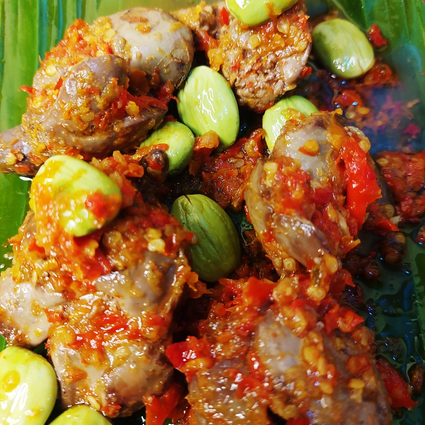 

Ati Balado Pete Sambal Sambel Goreng Hati Makanan Siap Saji Siap Makan
