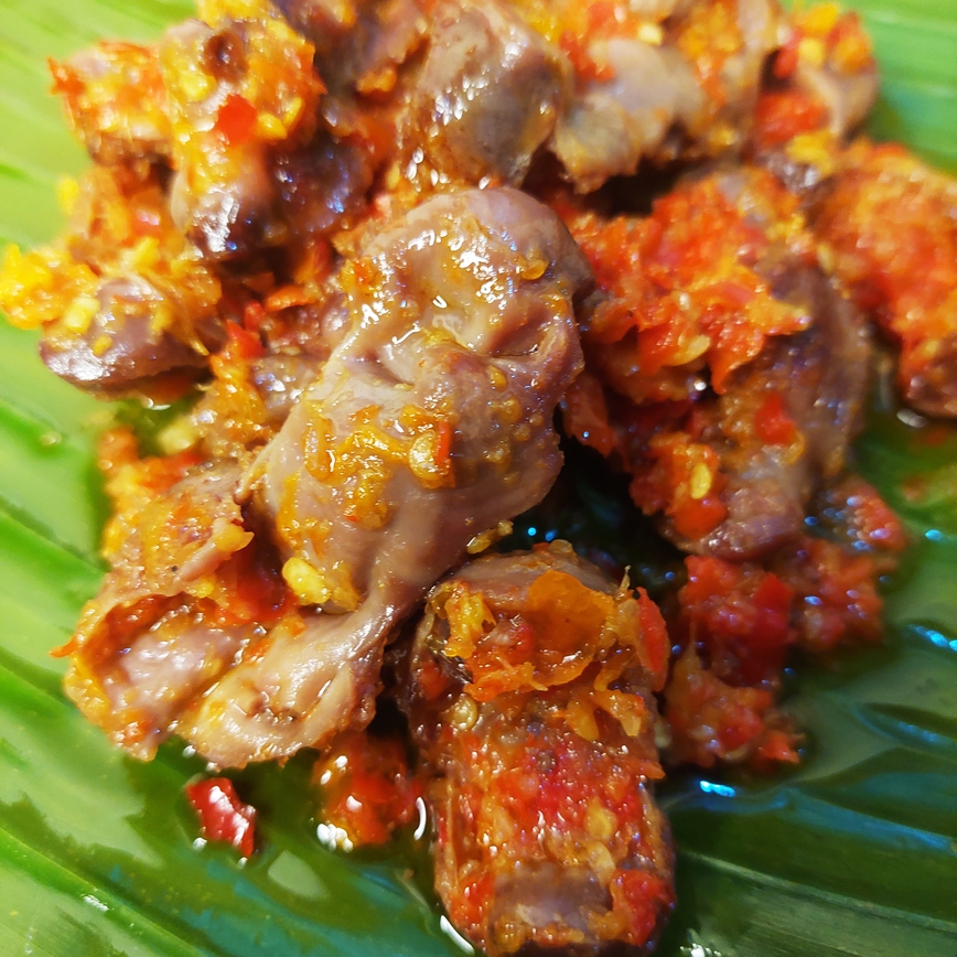 

Ampela Balado Sambal Sambel Rempela Makanan Siap Saji Siap Makan