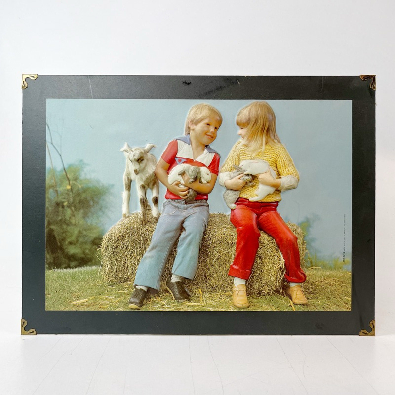 pajangan dinding artistik gambar timbul jadul vintage made in italy antik kuno foto lukisan 2