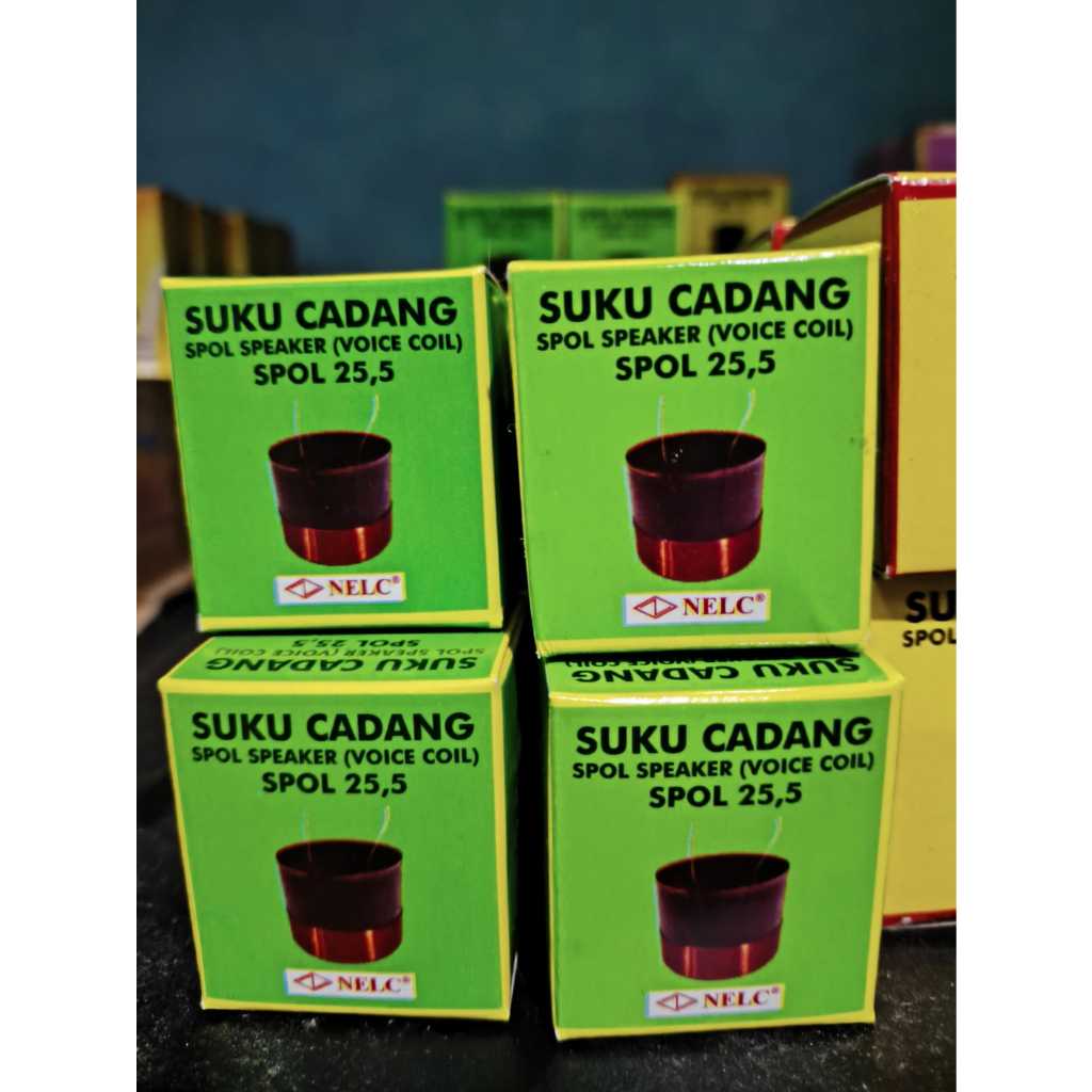 Spull Speaker NELC 25.5 mm - 0.15 mm Single coil Voice Coil 25,5 mm 0.15 mm Lilitan Luar Spul Spool 