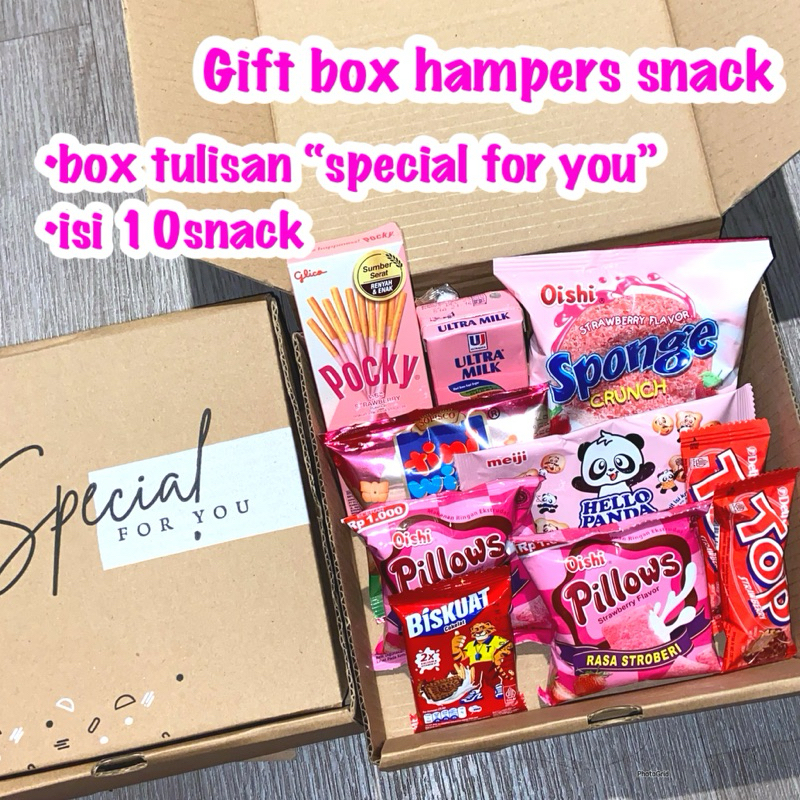 

Gift box premium hampers snack / mini gift box / hampers snack