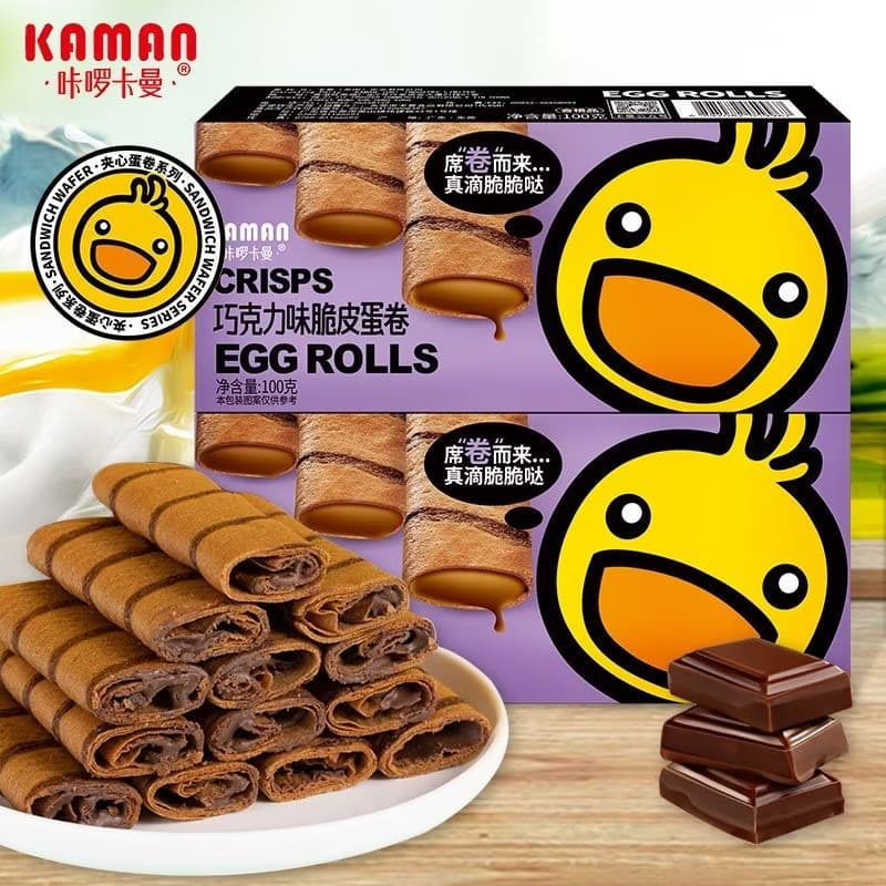 

RB Kaman Egg Roll Semprong Telur Asin / Premium Egg Roll Salted Egg Yolk / Durian / Coklat / Cheese