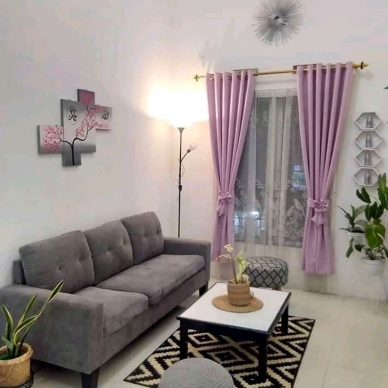 Gorden jendela dan pintu Gorden set ruang tamu Gorden polos import premium