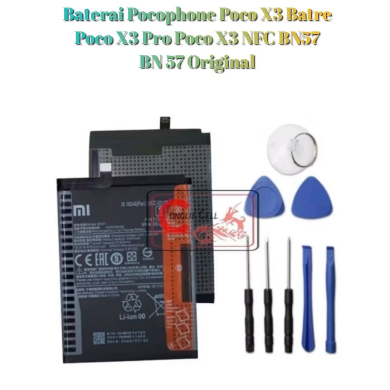 Baterai Pocophone Poco X3 Batre Poco X3 Pro Poco X3 NFC BN57 BN 57