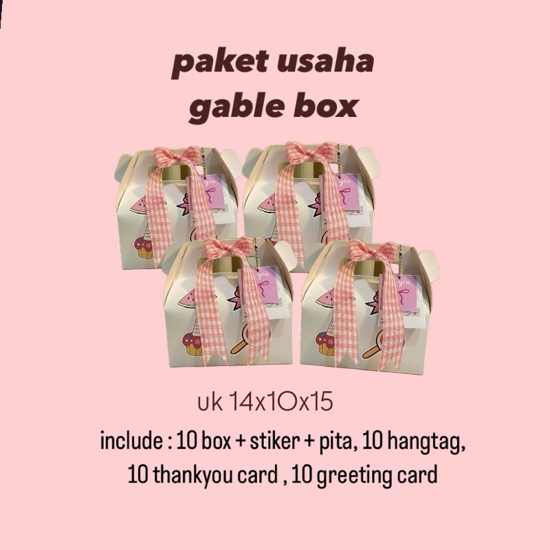 

PAKET USAHA GABLE BOX (ONLY BOX)