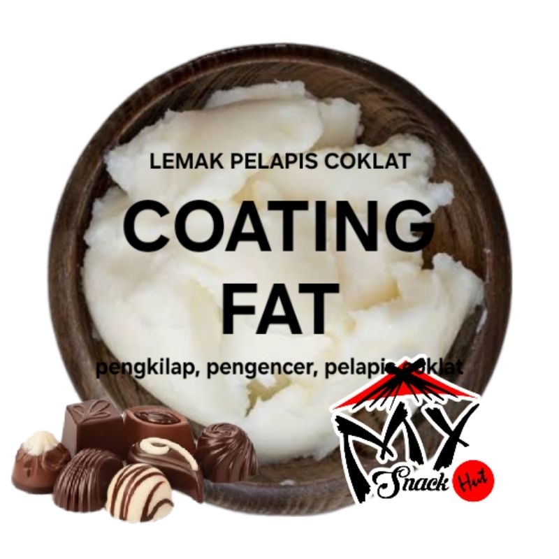 

COATING FAT 250GR BAHAN PELELEH PENGENCER LEMAK SHORTENING VEGAN PELAPIS COFAT COKLAT COKELAT HALAL