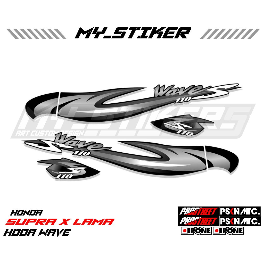 STRIPING SUPRA X LAMA WAVE 110S / STIKER SUPRA-X LAMA / STICKER SUPRA X LAMA / SETIKER SUPRA X LAMA 
