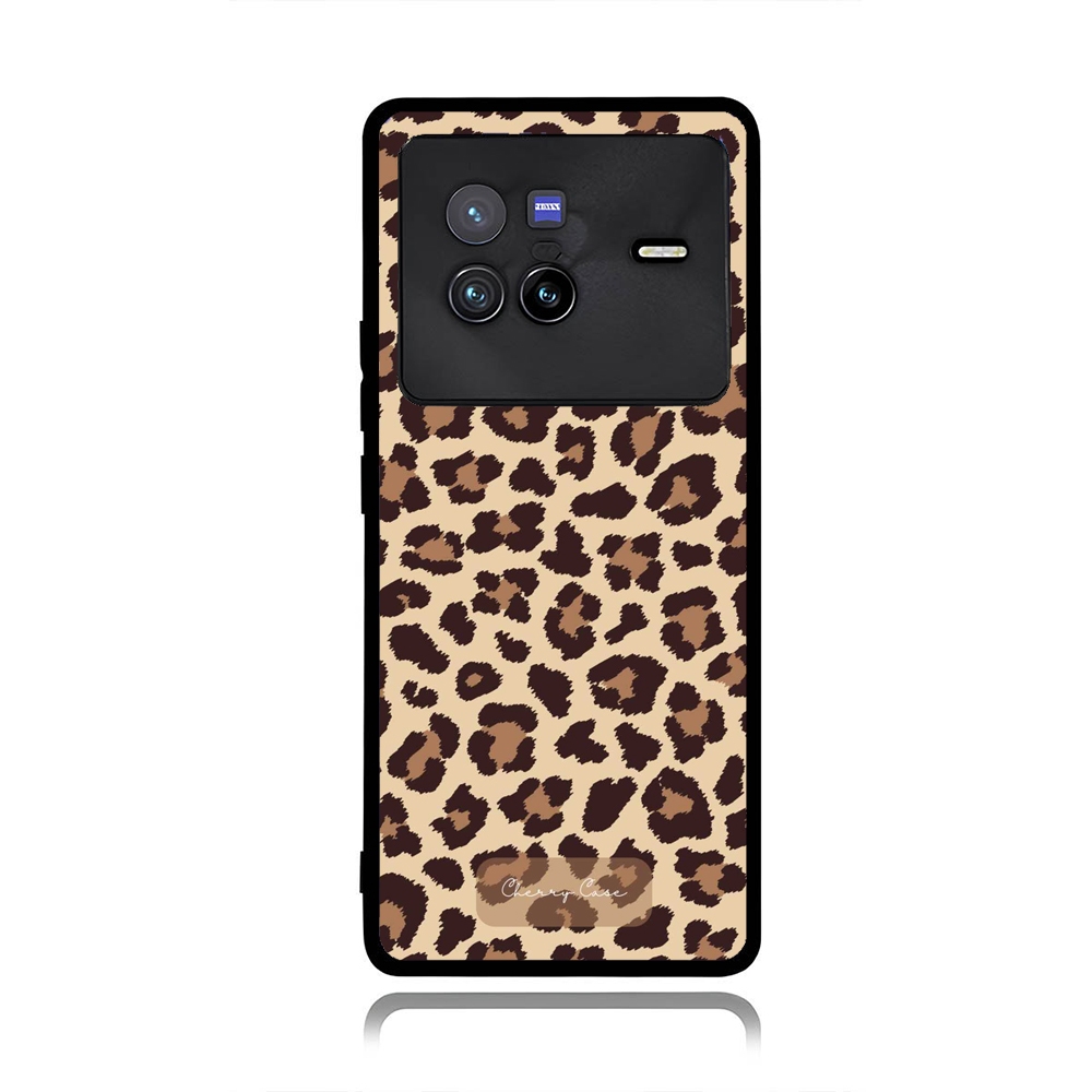 Phone Case VIVO X90 X80 X70 X60 X50 Pro TPU Rubber Softcase Leopard Pattern Aesthetic