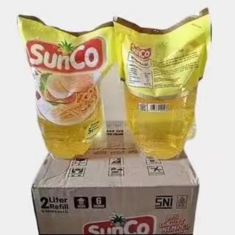 

Minyak goreng Sunco 2L 3 pouch