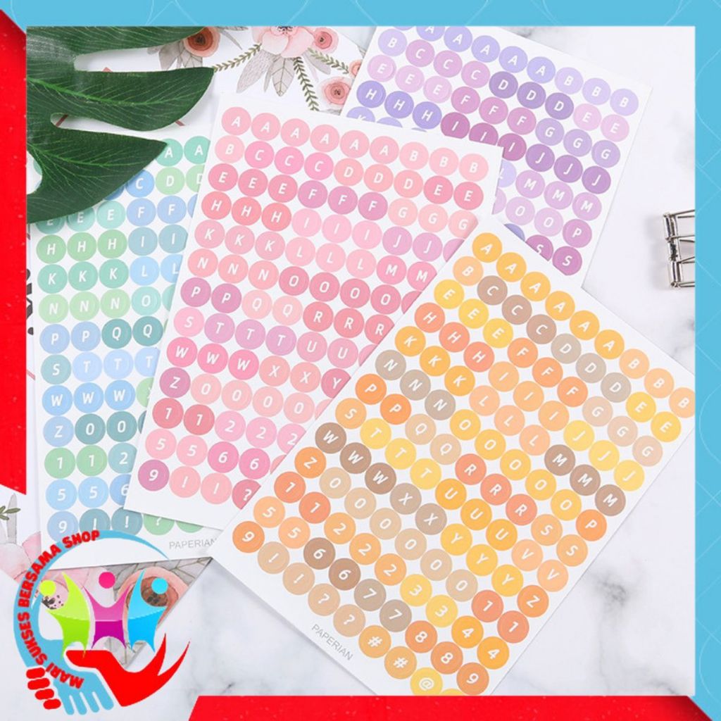 

MSBS Stiker Huruf Deco Alphabet Untuk Diary Aesthetic Sticker Dekorasi Jurnal Scrapbook Stiker Alat Tulis Simple Hadiah Keyboard