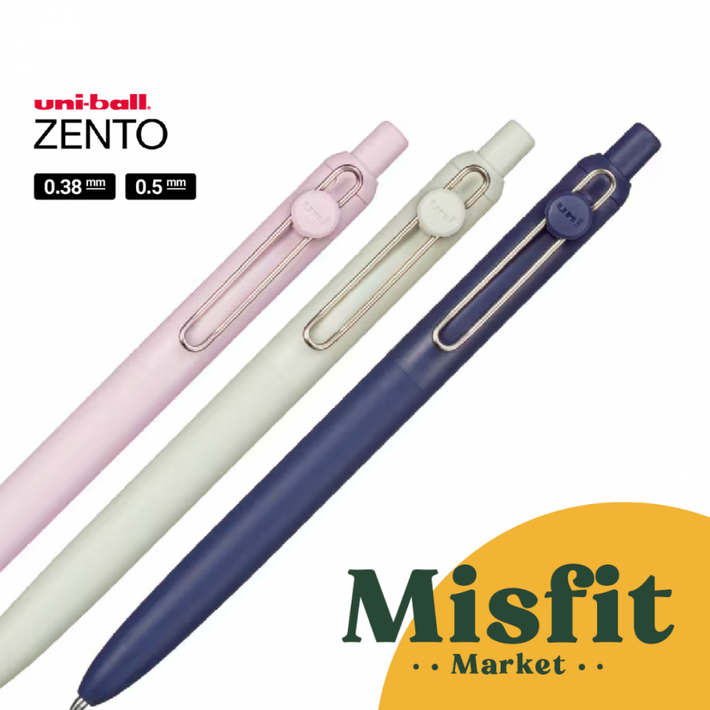 

UniBall Zento UBN-ZSC Standard Ballpoint Pen 0.38 0.5 mm Pulpen Bolpoin Uni Ball