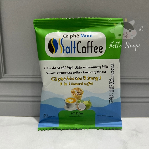 

[SACHET] Dr. Saly Salt Coffee Ca Phe Muoi / Coconut Flavour 5in1 Instant Coffee 20 gram