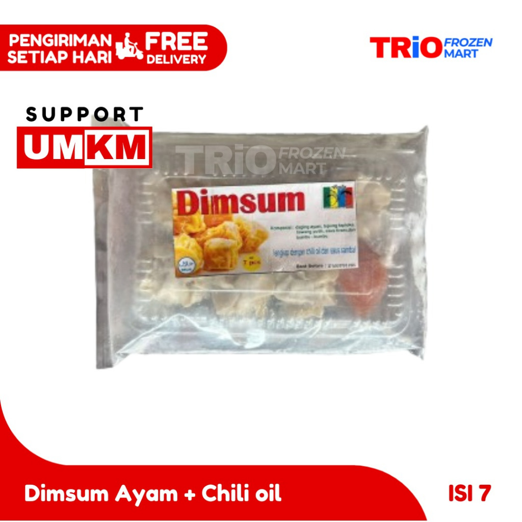 

Siomay Dimsum 7pcs free dan Saus Sambal dan Chili Oil