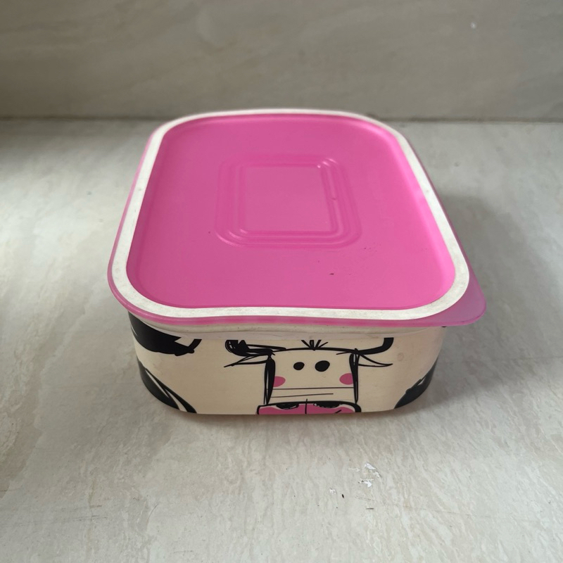 Kotak Makan Baseline Cow Canister Tupperware Gambar Sapi