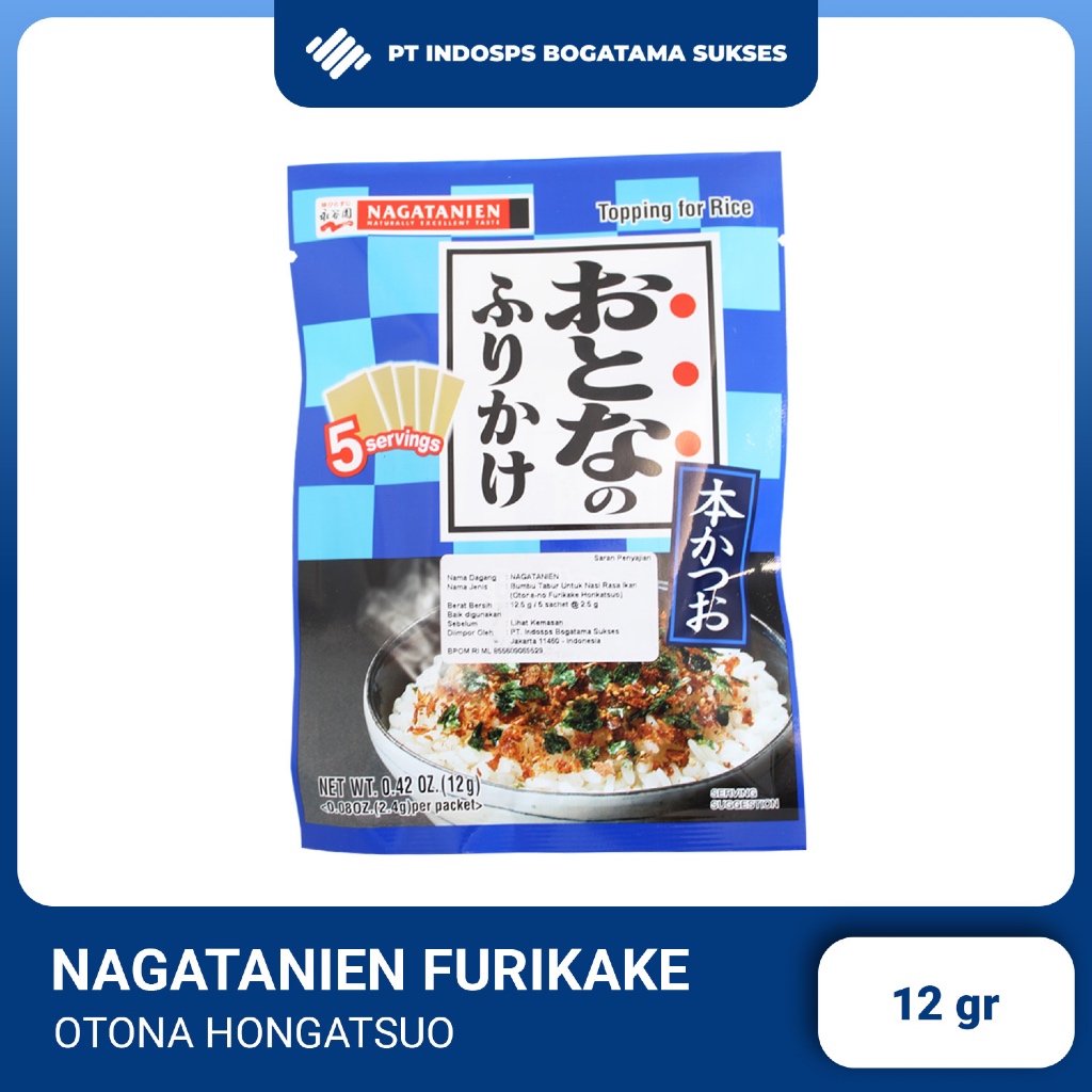

Nagatanien Furikake Otona Hongatsuo |Abon Jepang Rasa Bonito Hongatsuo