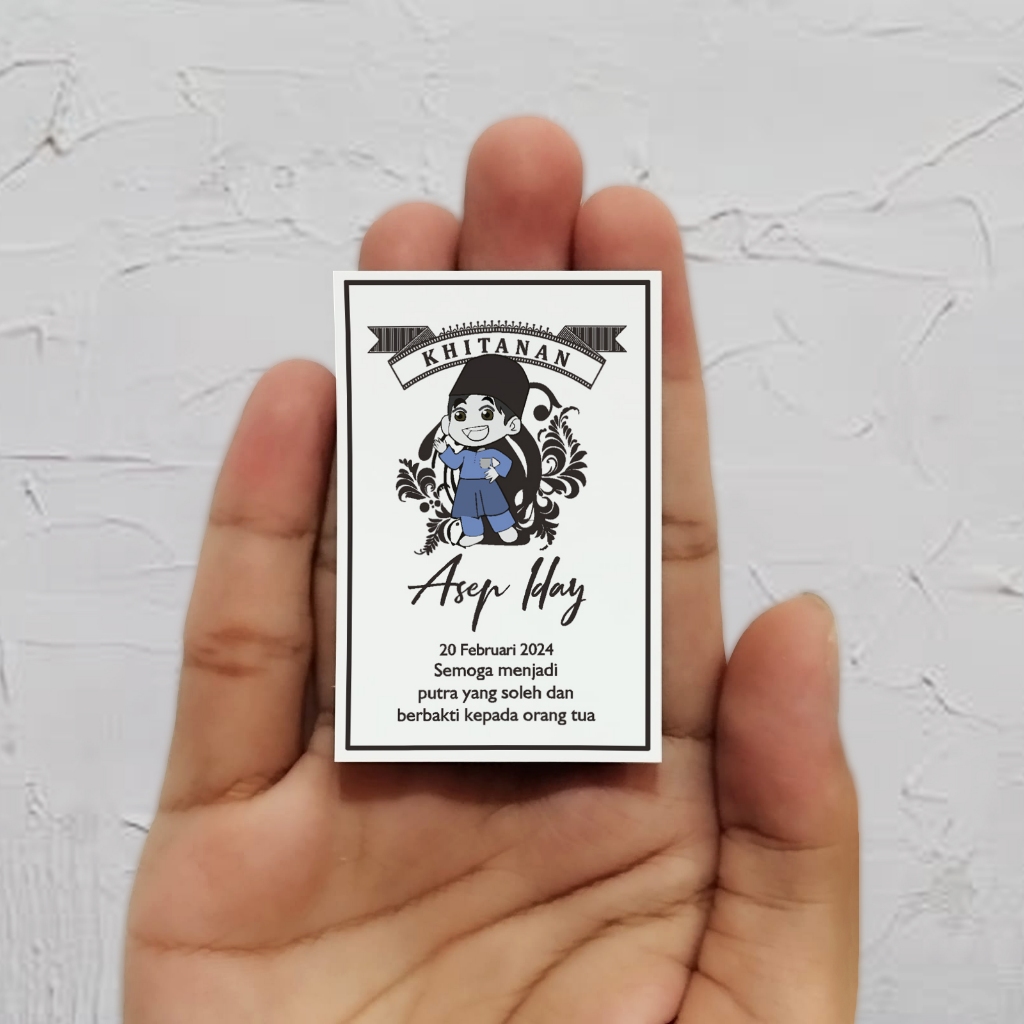 Khitanan, Kartu Ucapan Terima Kasih, Kupon Penukaran, Kartu Photobooth LAR 021