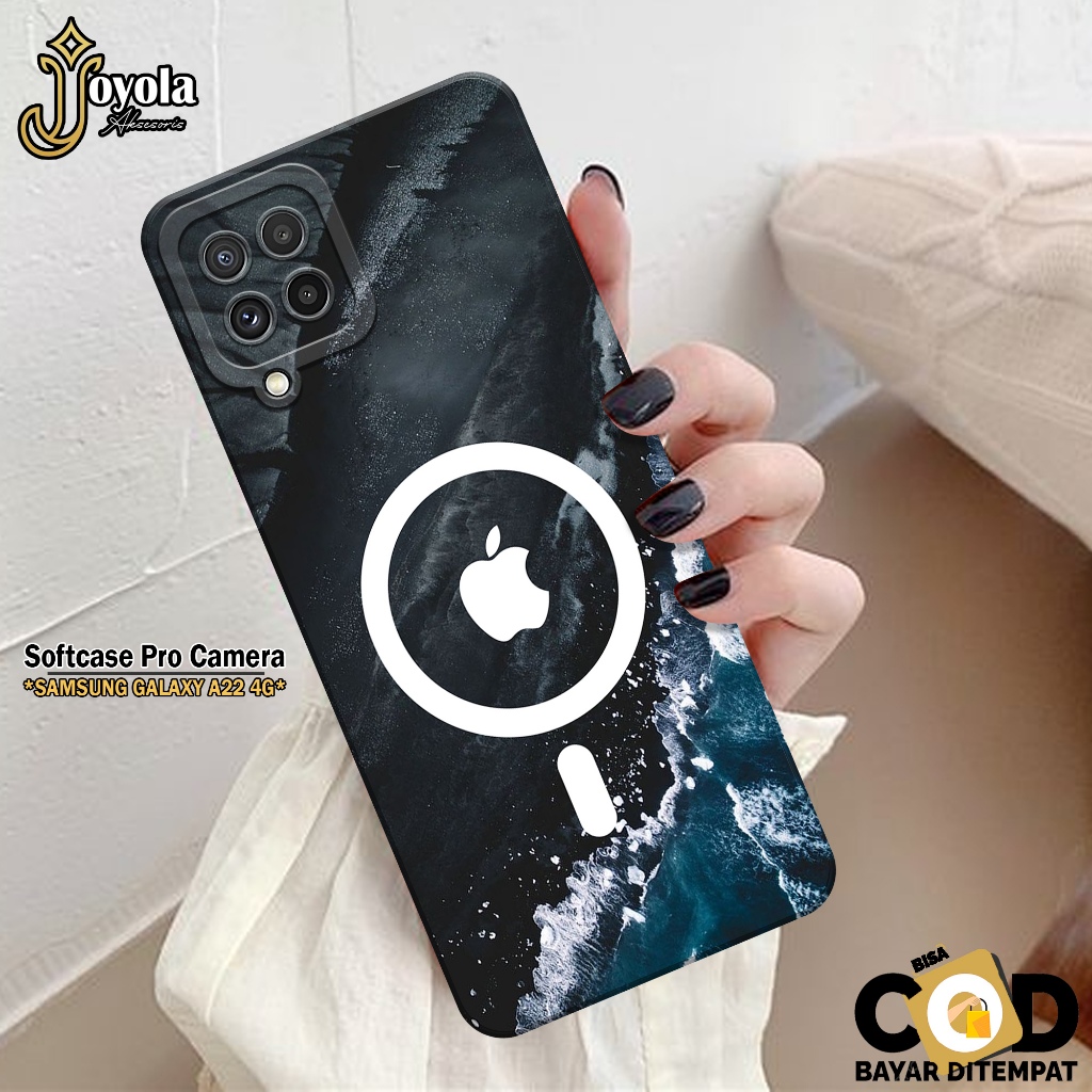 JOYOLA Case Samsung Galaxy A22 4G - Fashion Case Branded - Softcase Samsung Galaxy A22 4G - Pro Came