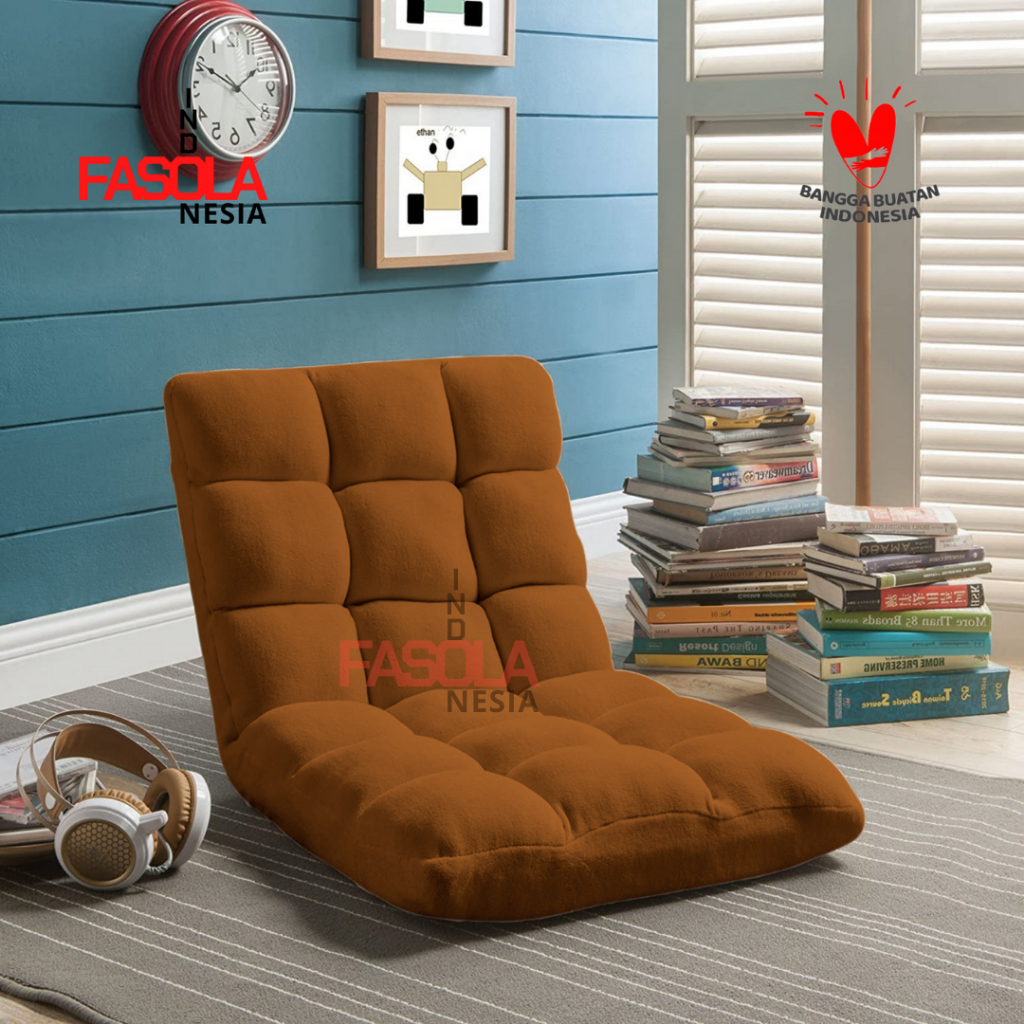 Kursi Lesehan Lantai Tatami Reclining 40 Lazysofa Lipat Sandaran Murah Viral