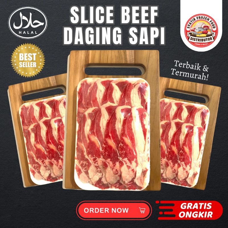 

Slice Beef Daging Sapi | 500gram | Berlemak