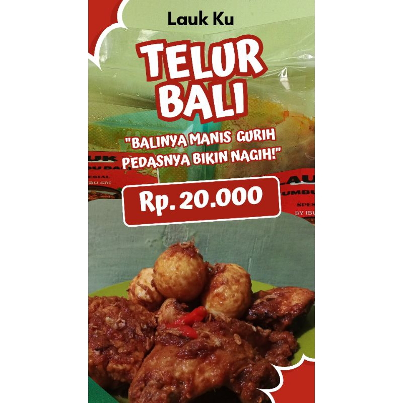 

Telur masak bumbu bali dengan rasa yang gurih manis pedas dan nikmat praktis